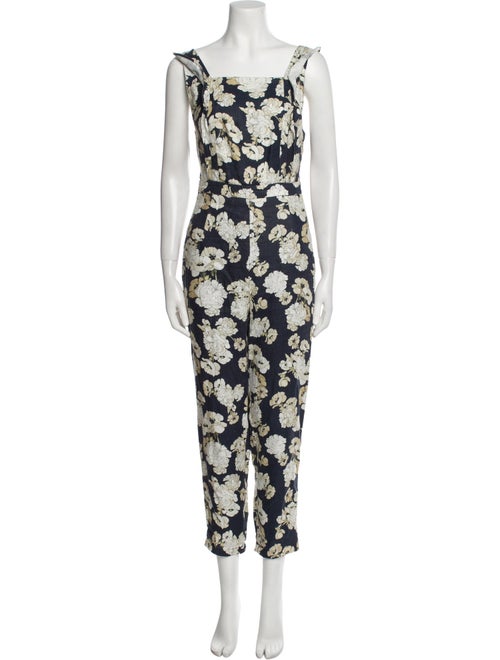 SIR. Linen Floral Print Jumpsuit