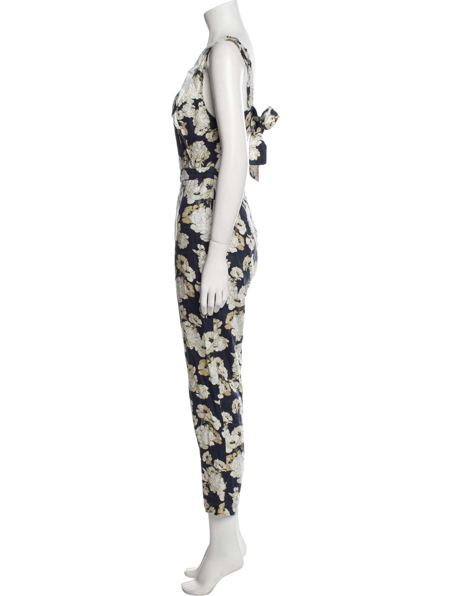 SIR. Linen Floral Print Jumpsuit