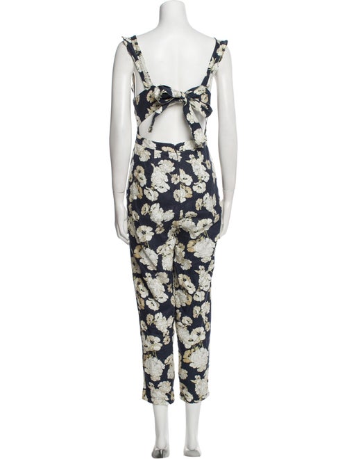 SIR. Linen Floral Print Jumpsuit