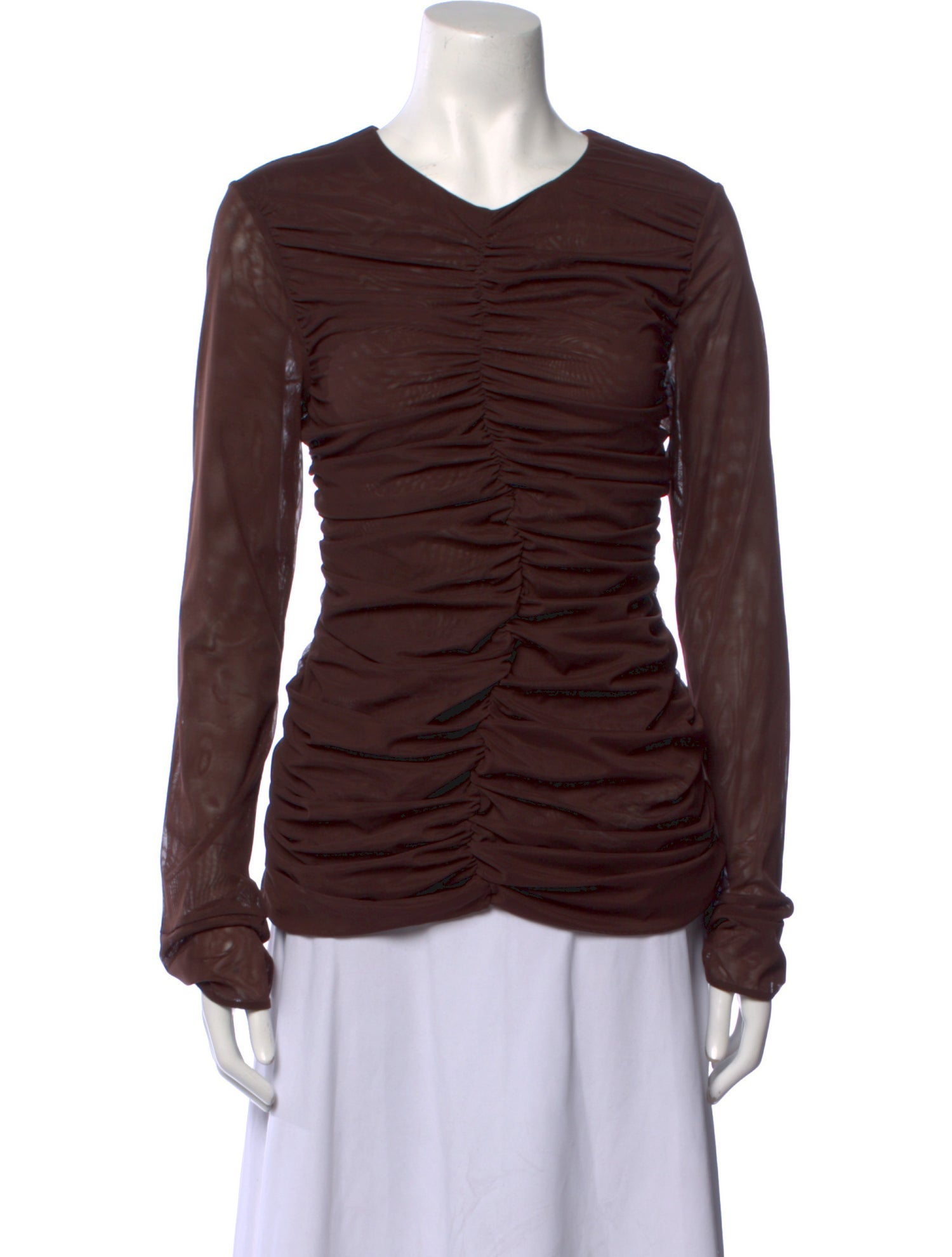 SIR. Nylon V-Neck Top