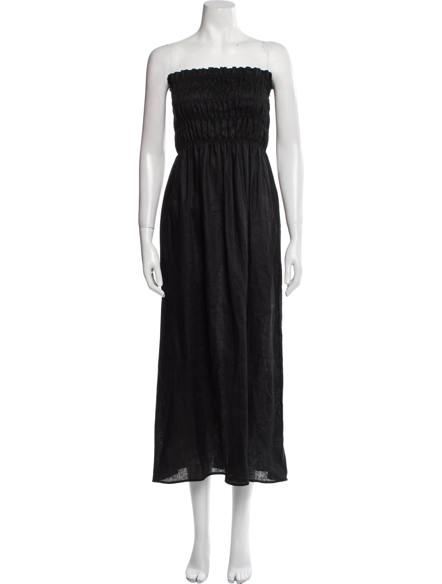 SIR. Linen Midi Length Dress