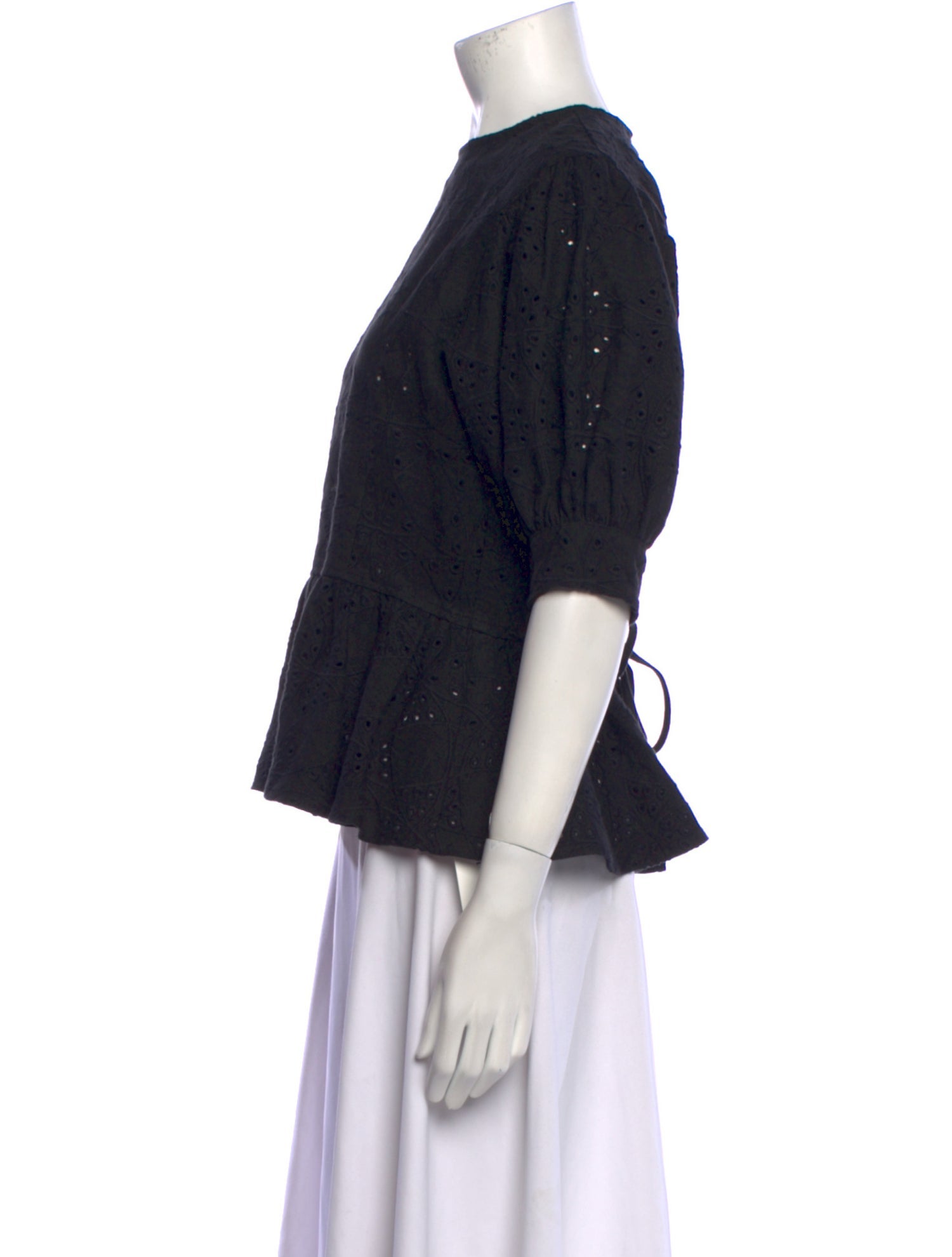 SIR. Linen Mock Neck Blouse