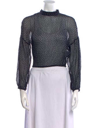 SIR. Silk Polka Dot Print Crop Top