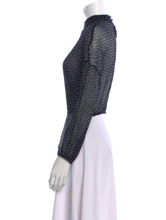 SIR. Silk Polka Dot Print Crop Top