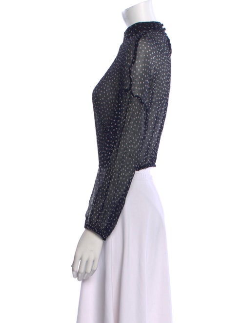 SIR. Silk Polka Dot Print Crop Top