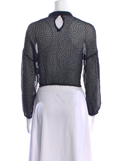 SIR. Silk Polka Dot Print Crop Top