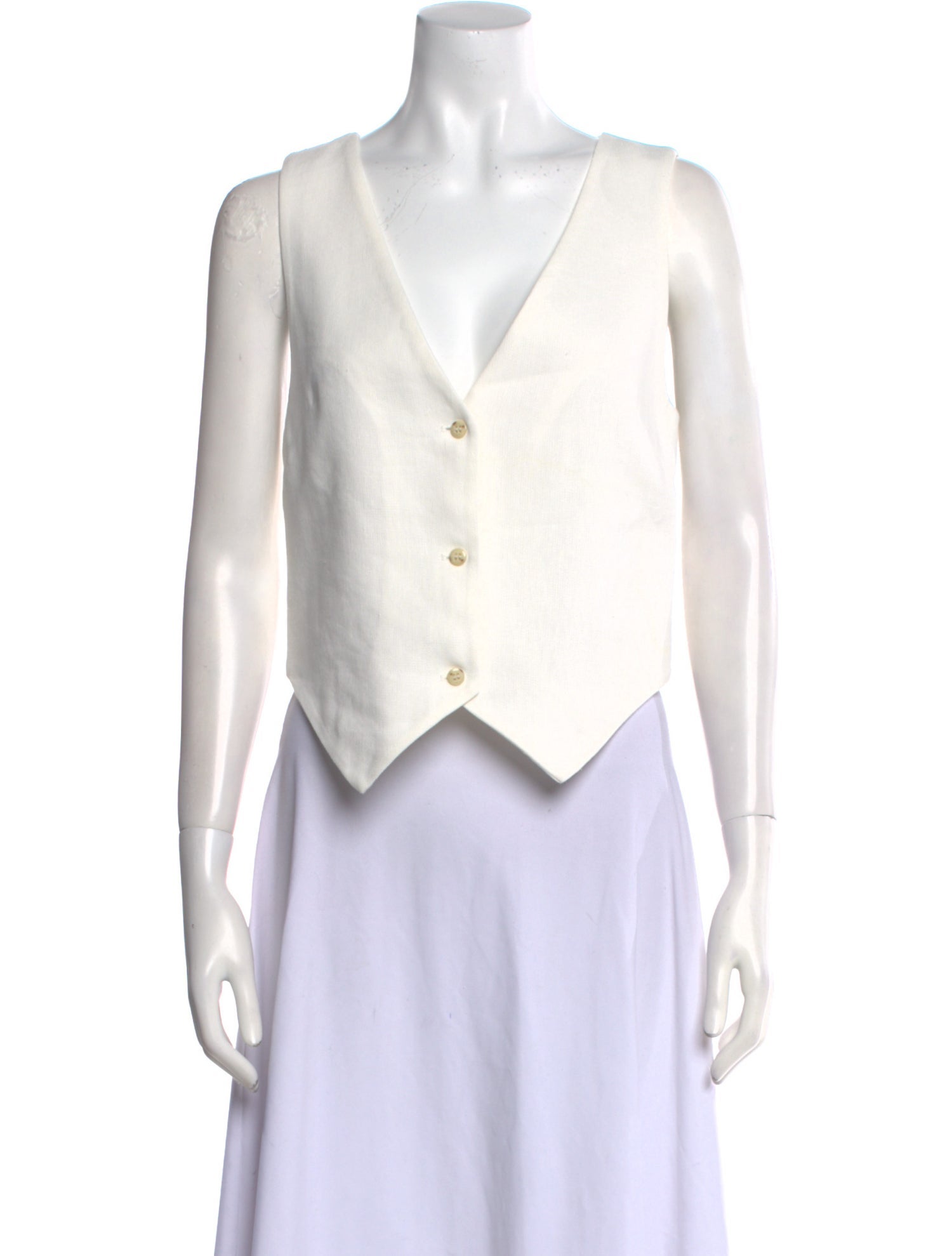 SIR. V-Neck Sleeveless Crop Top