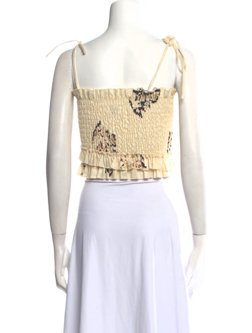 SIR. Linen Square Neckline Crop Top