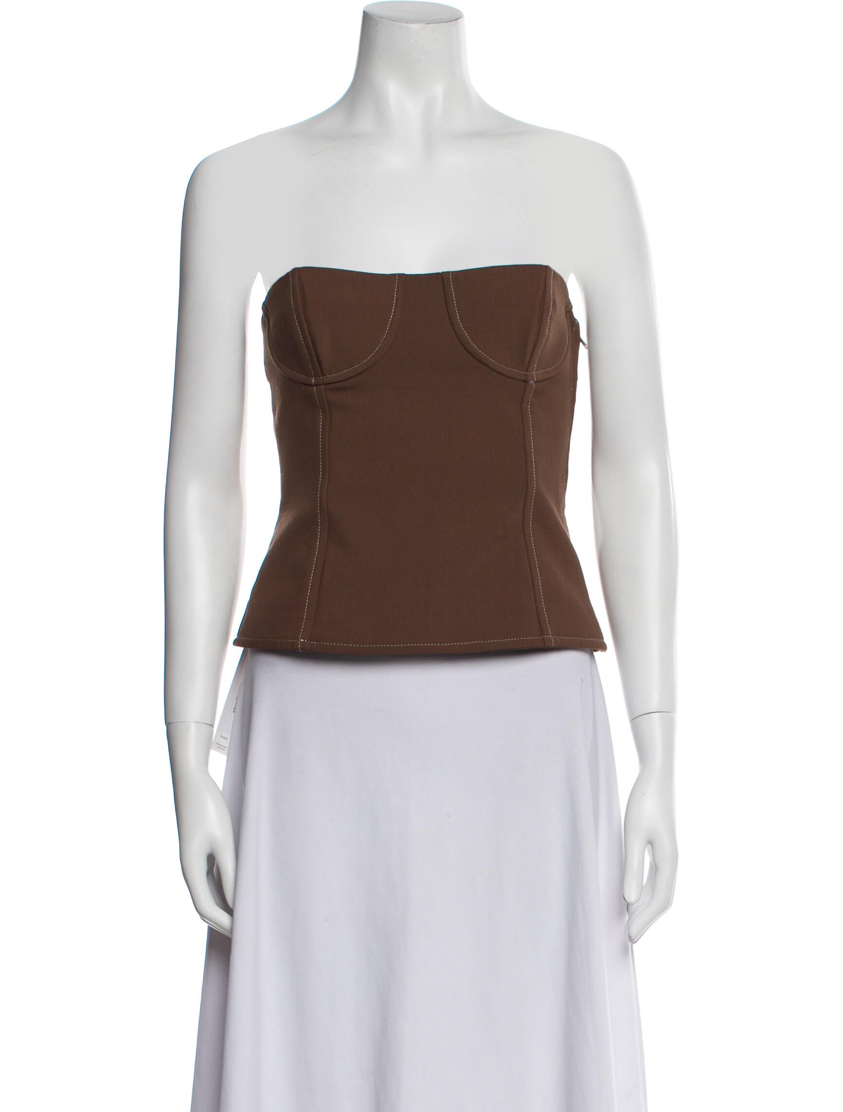 SIR. Strapless Crop Top