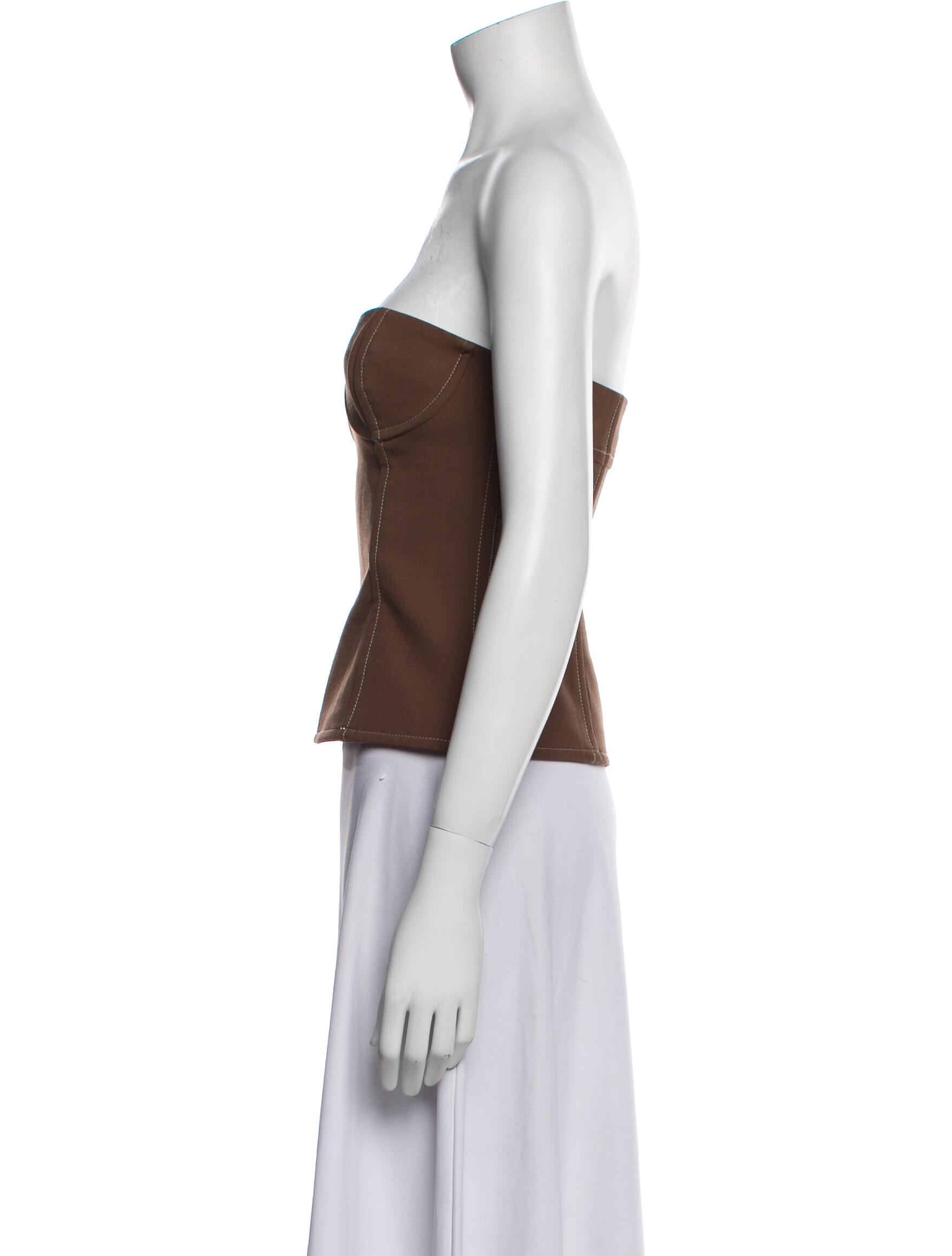 SIR. Strapless Crop Top