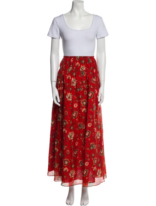 SIR. Floral Print Ruffle Embellishment Skirt Set