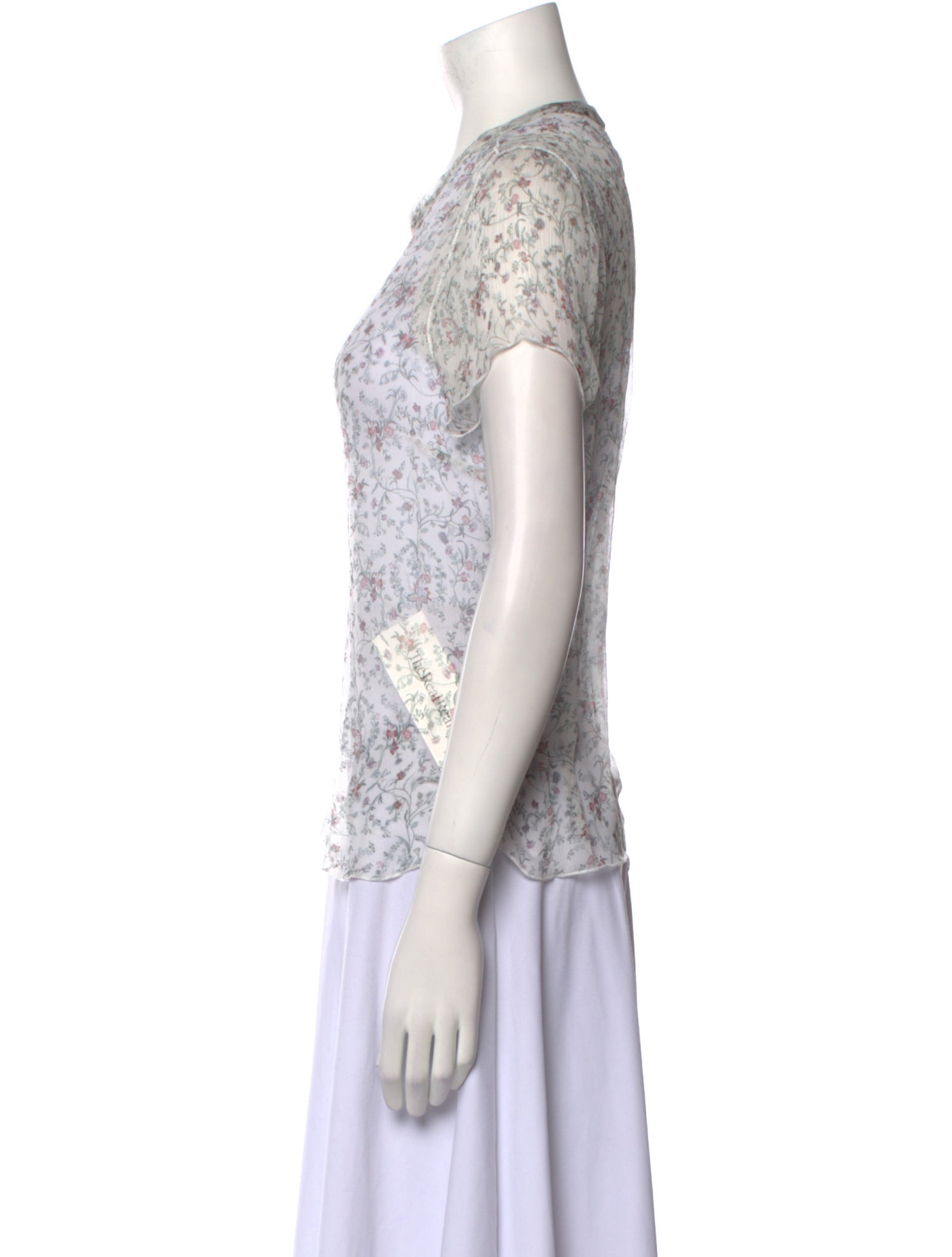 SIR. Silk Floral Print Top