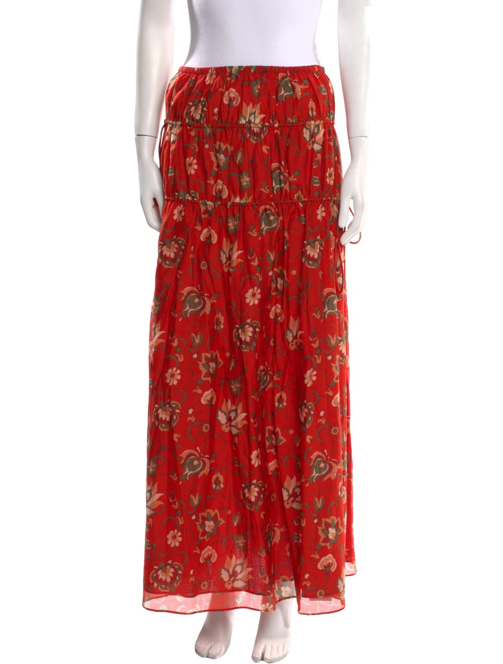 SIR. Sir. Skirt Red Elasticized Waist Designer si… - image 1