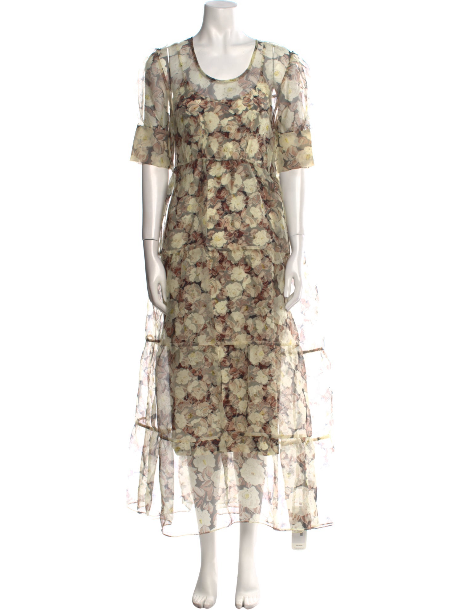 SIR. Silk Midi Length Dress