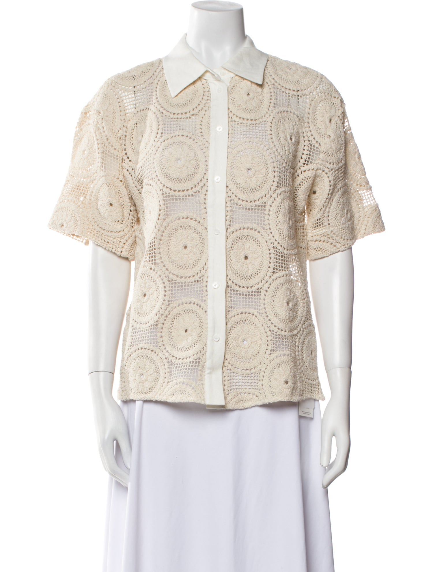 SIR. Printed Short Sleeve Button-Up Top w/ Tags