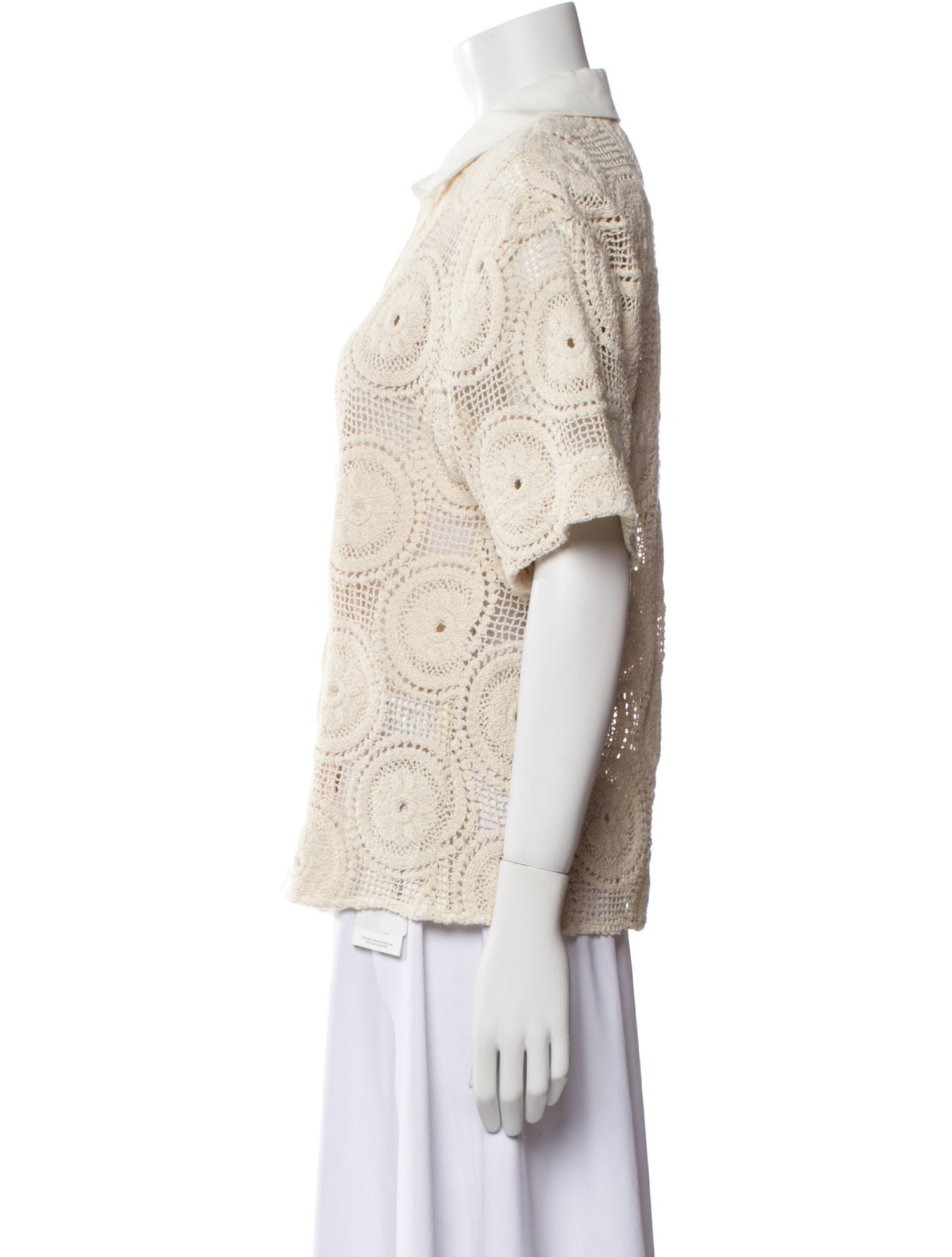 SIR. Printed Short Sleeve Button-Up Top w/ Tags