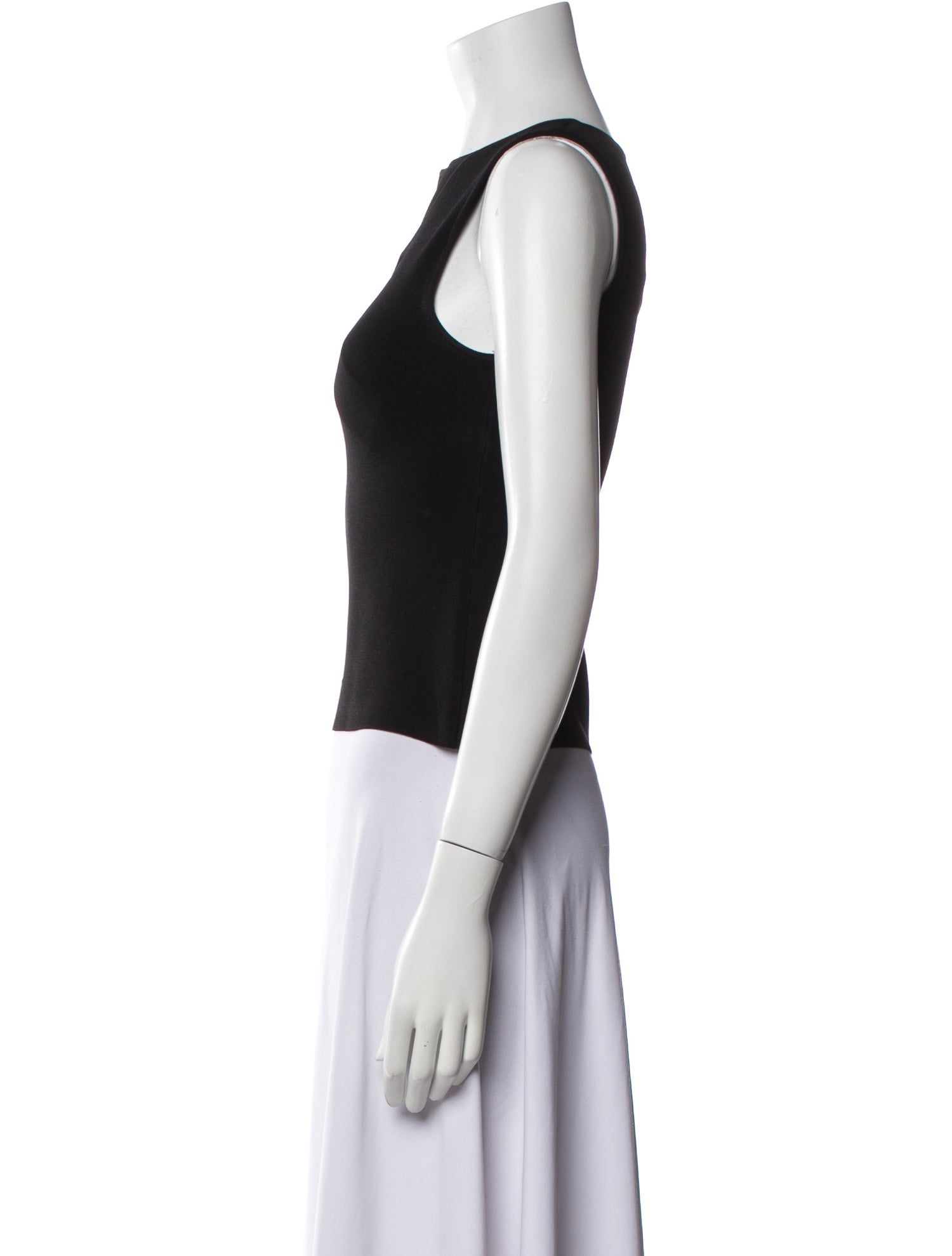 SIR. Bateau Neckline Sleeveless Crop Top