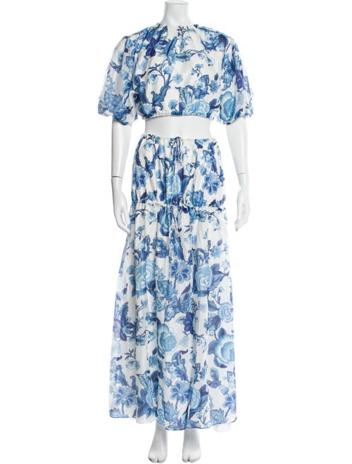 SIR. Printed Pleated Accents Skirt Set