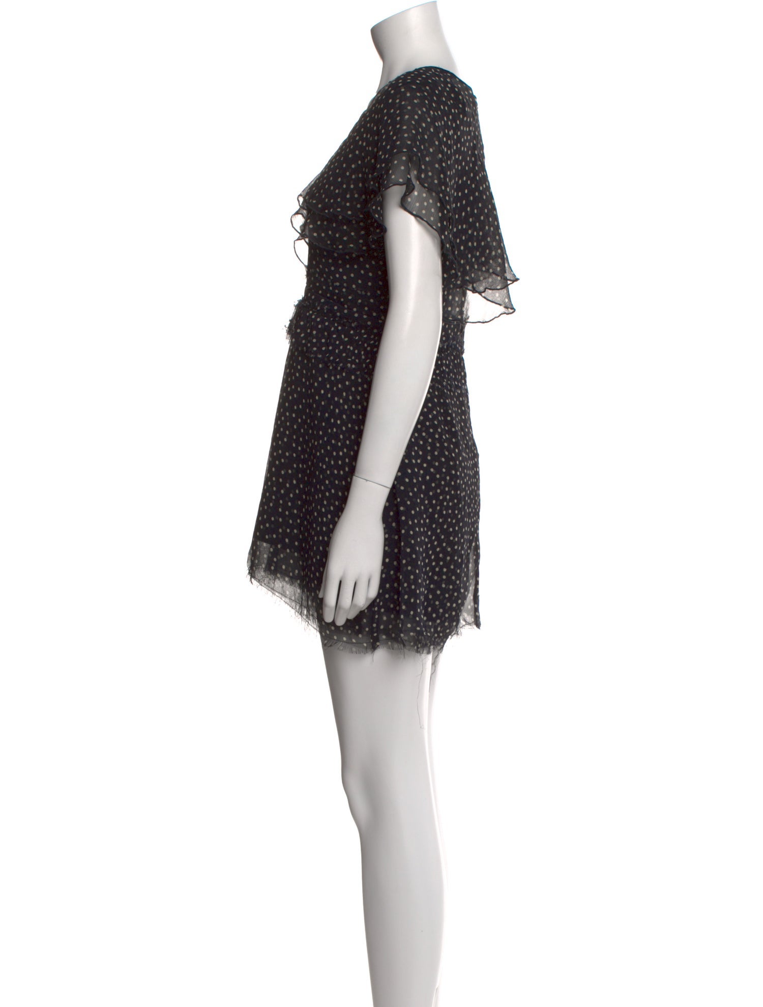 SIR. Silk Polka Dot Print Romper