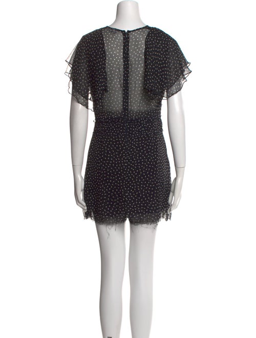 SIR. Silk Polka Dot Print Romper