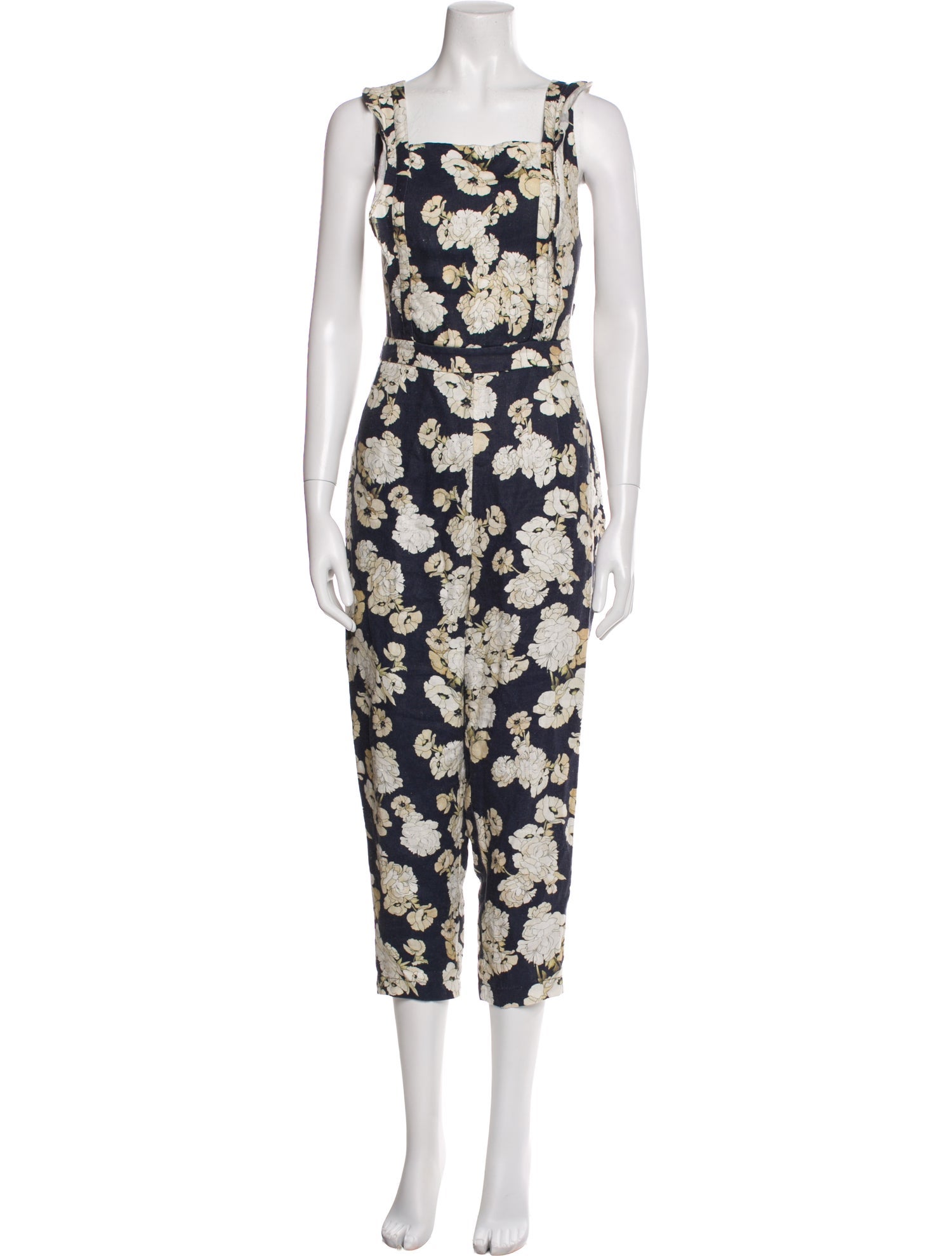 SIR. Linen Floral Print Jumpsuit