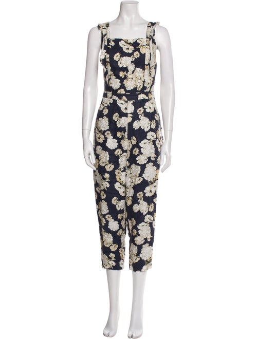 SIR. Linen Floral Print Jumpsuit
