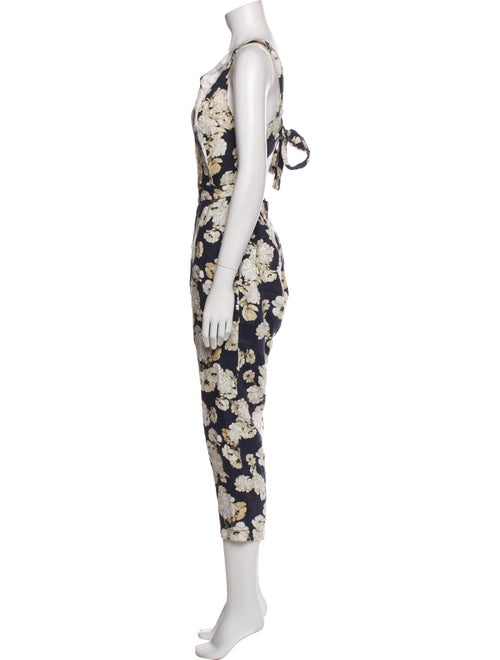 SIR. Linen Floral Print Jumpsuit