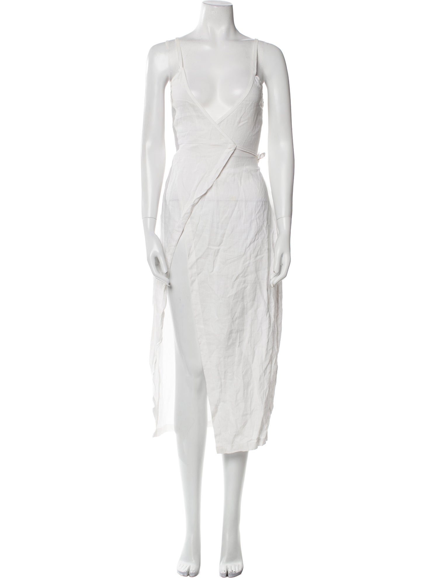 SIR. Linen Midi Length Dress