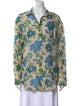 SIR. Floral Print Long Sleeve Button-Up Top