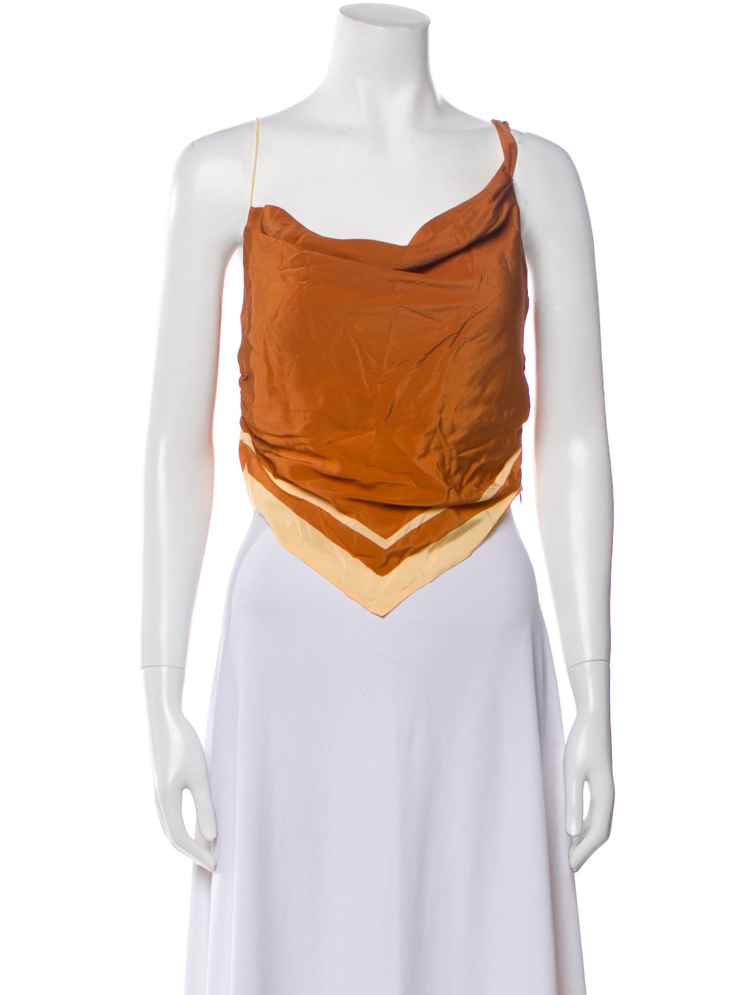 SIR. Silk Cowl Neck Crop Top w/ Tags