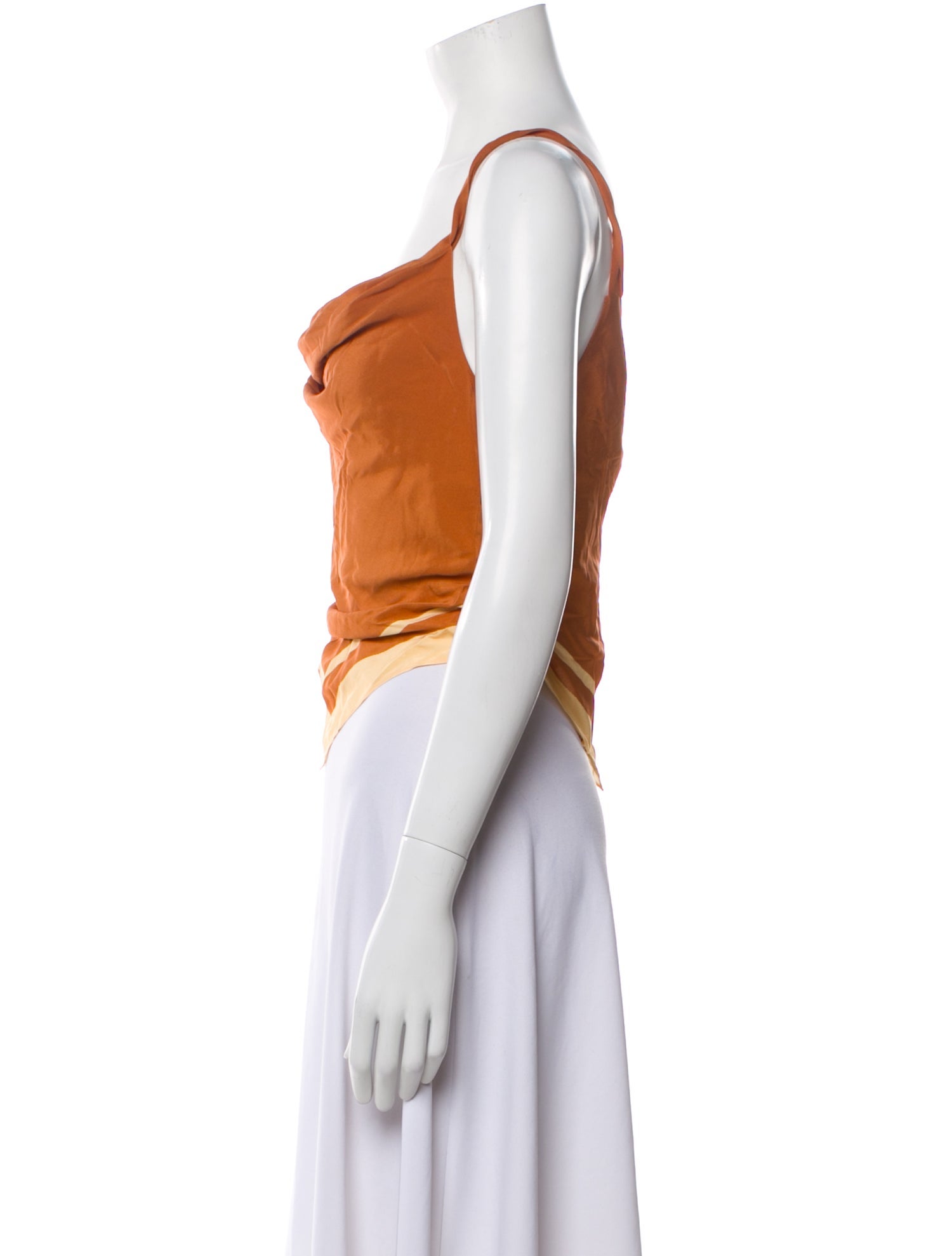 SIR. Silk Cowl Neck Crop Top w/ Tags