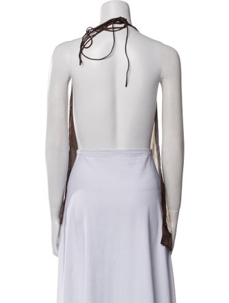 SIR. Printed Cowl Neck Top