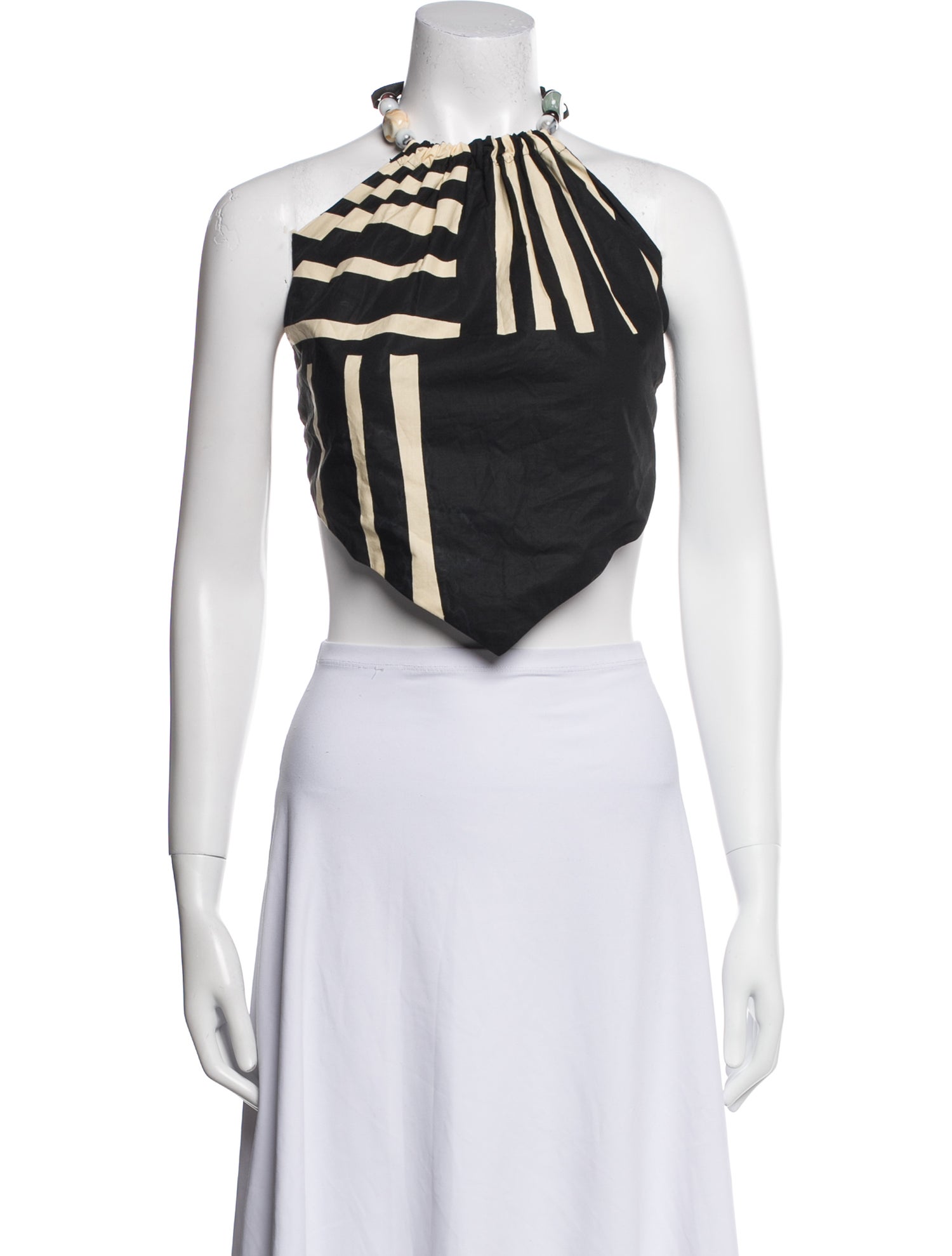 SIR. Halterneck Sleeveless Crop Top