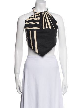 SIR. Halterneck Sleeveless Crop Top