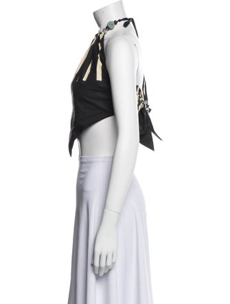 SIR. Halterneck Sleeveless Crop Top