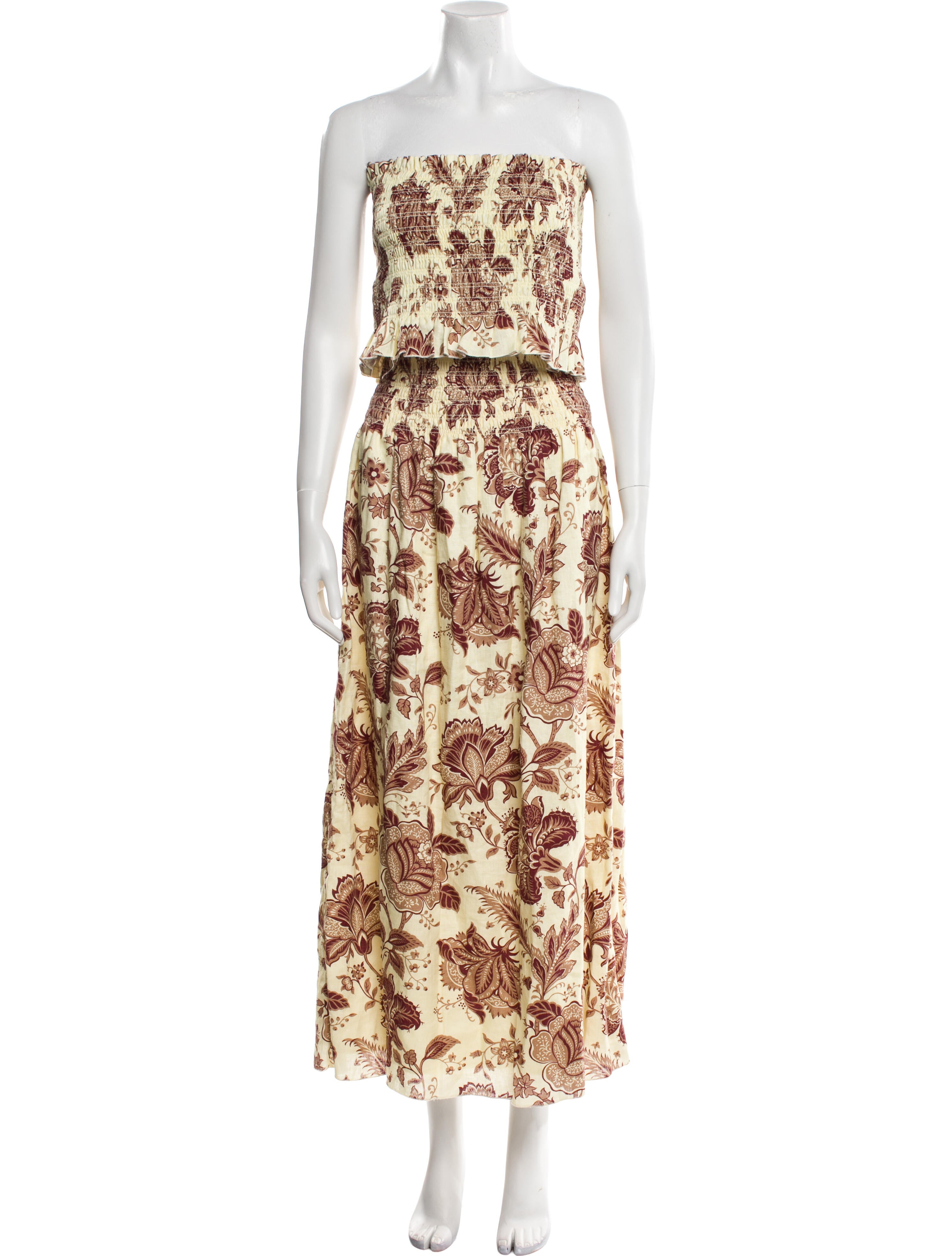 SIR. Linen Floral Print Dress Set