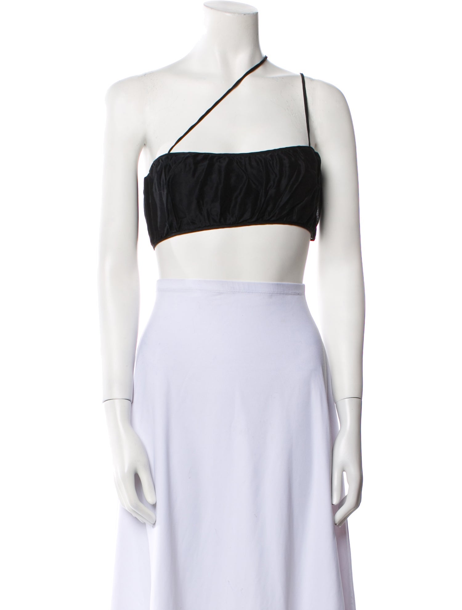 SIR. One-Shoulder Sleeveless Crop Top