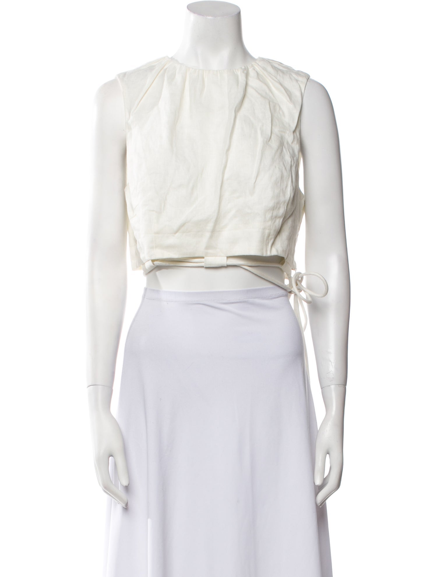 SIR. Crew Neck Sleeveless Crop Top