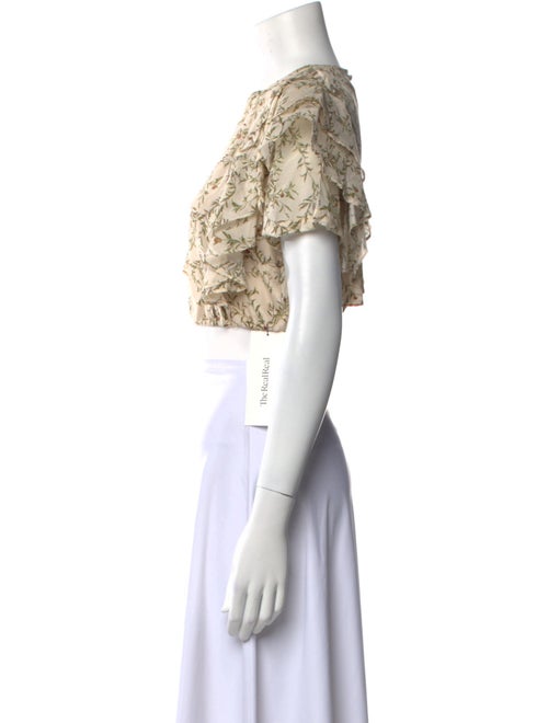 SIR. Printed Crew Neck Crop Top