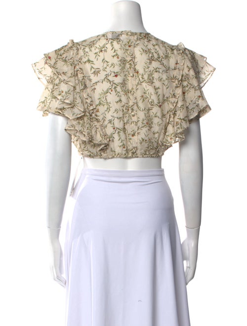 SIR. Printed Crew Neck Crop Top