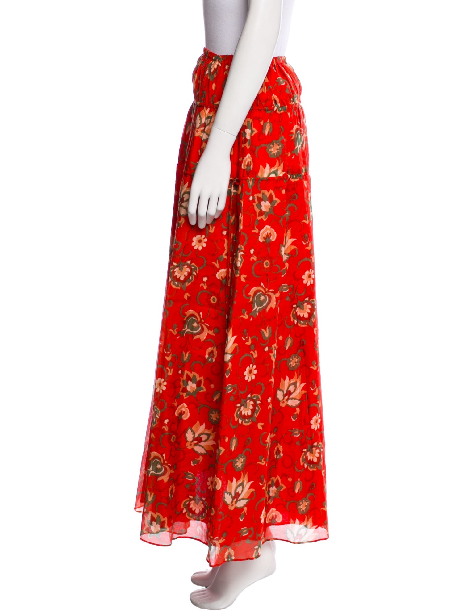 SIR. Floral Print Midi Length Skirt