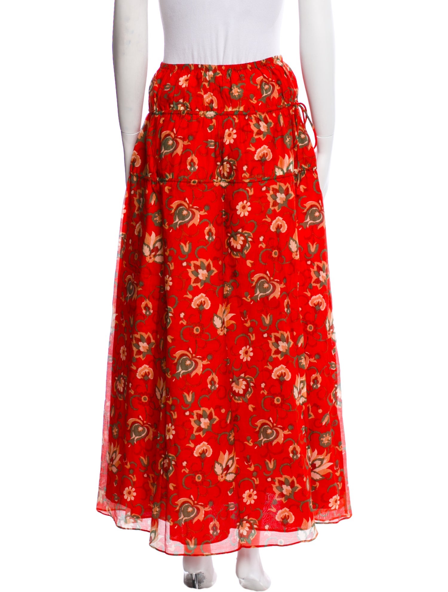 SIR. Floral Print Midi Length Skirt