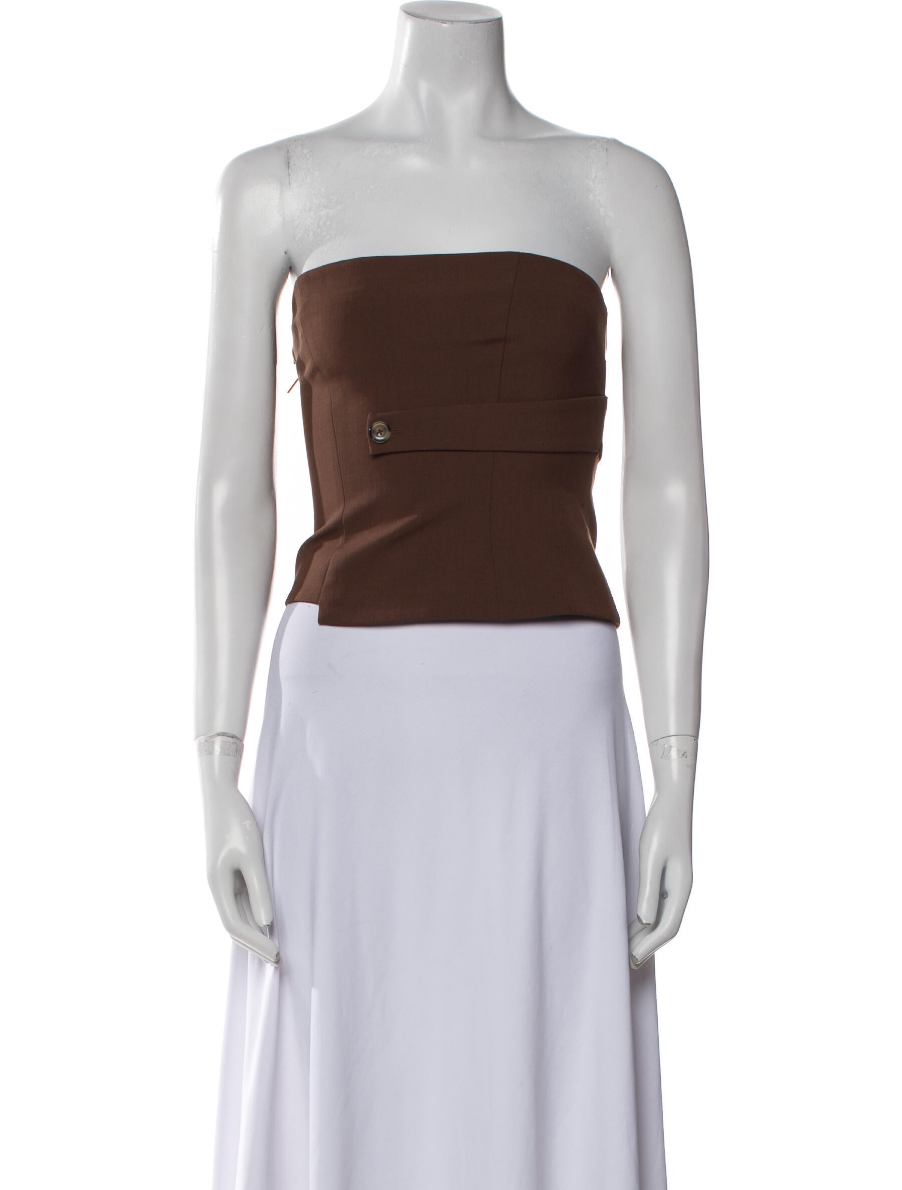 SIR. Strapless Crop Top