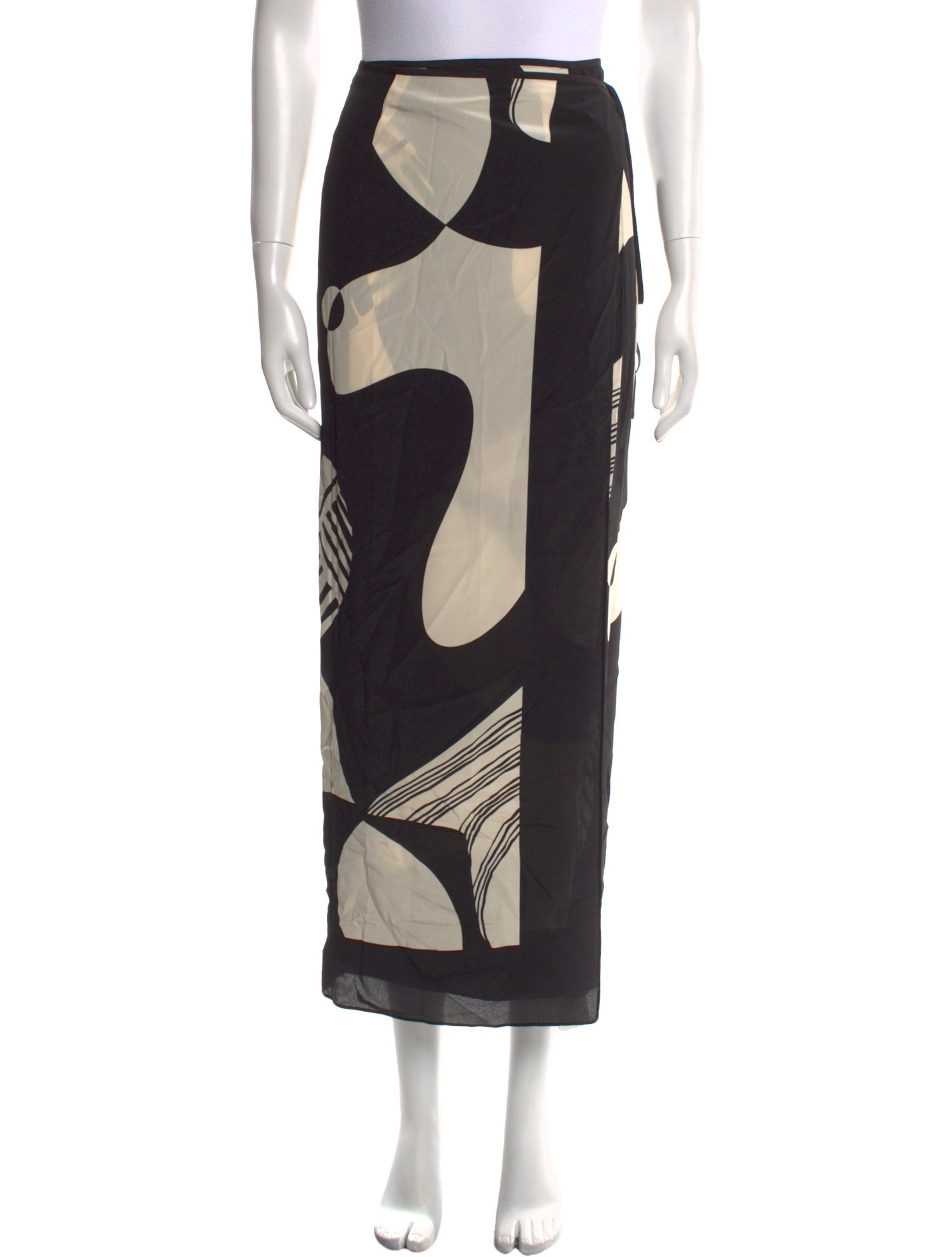 SIR. Silk Midi Length Skirt