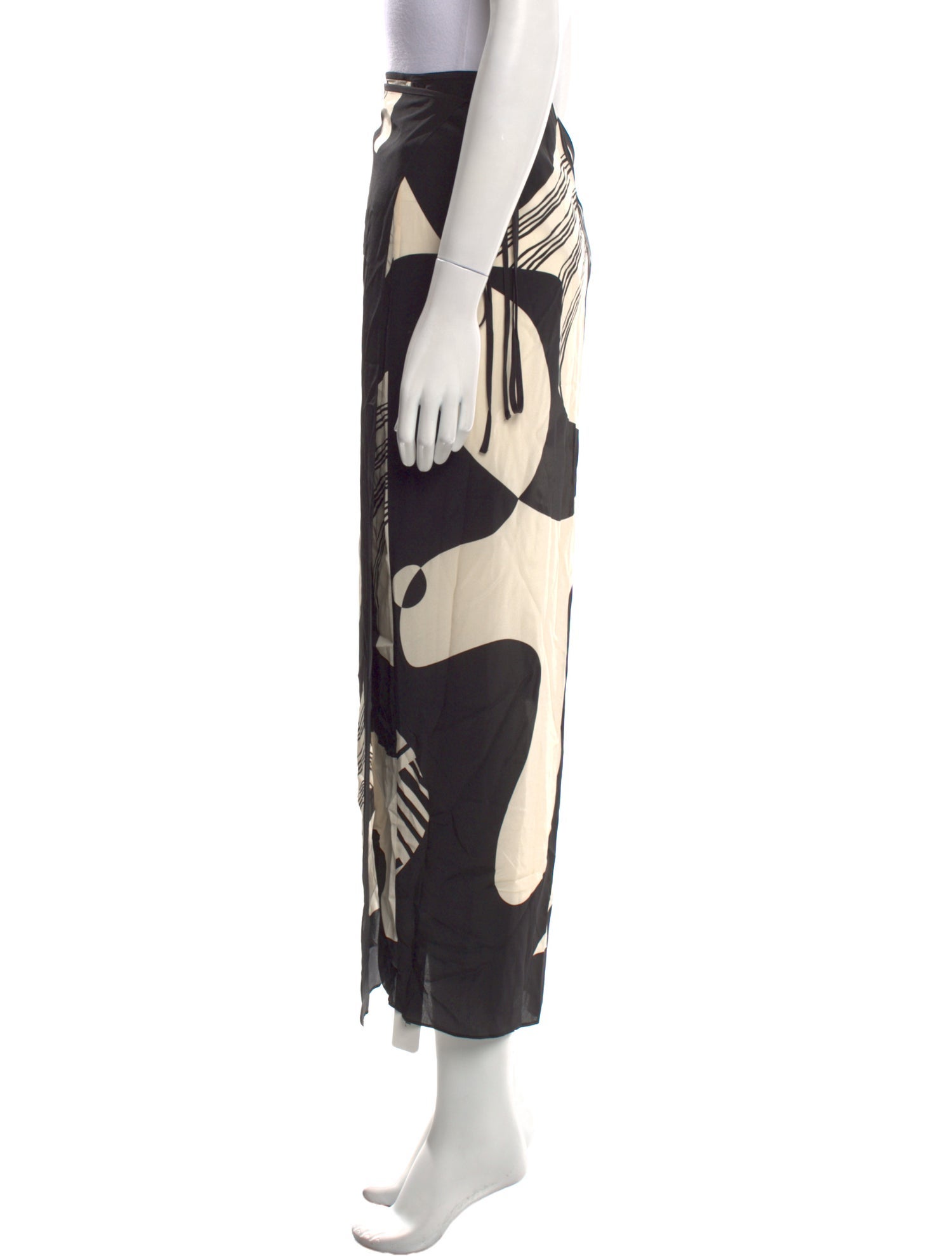 SIR. Silk Midi Length Skirt