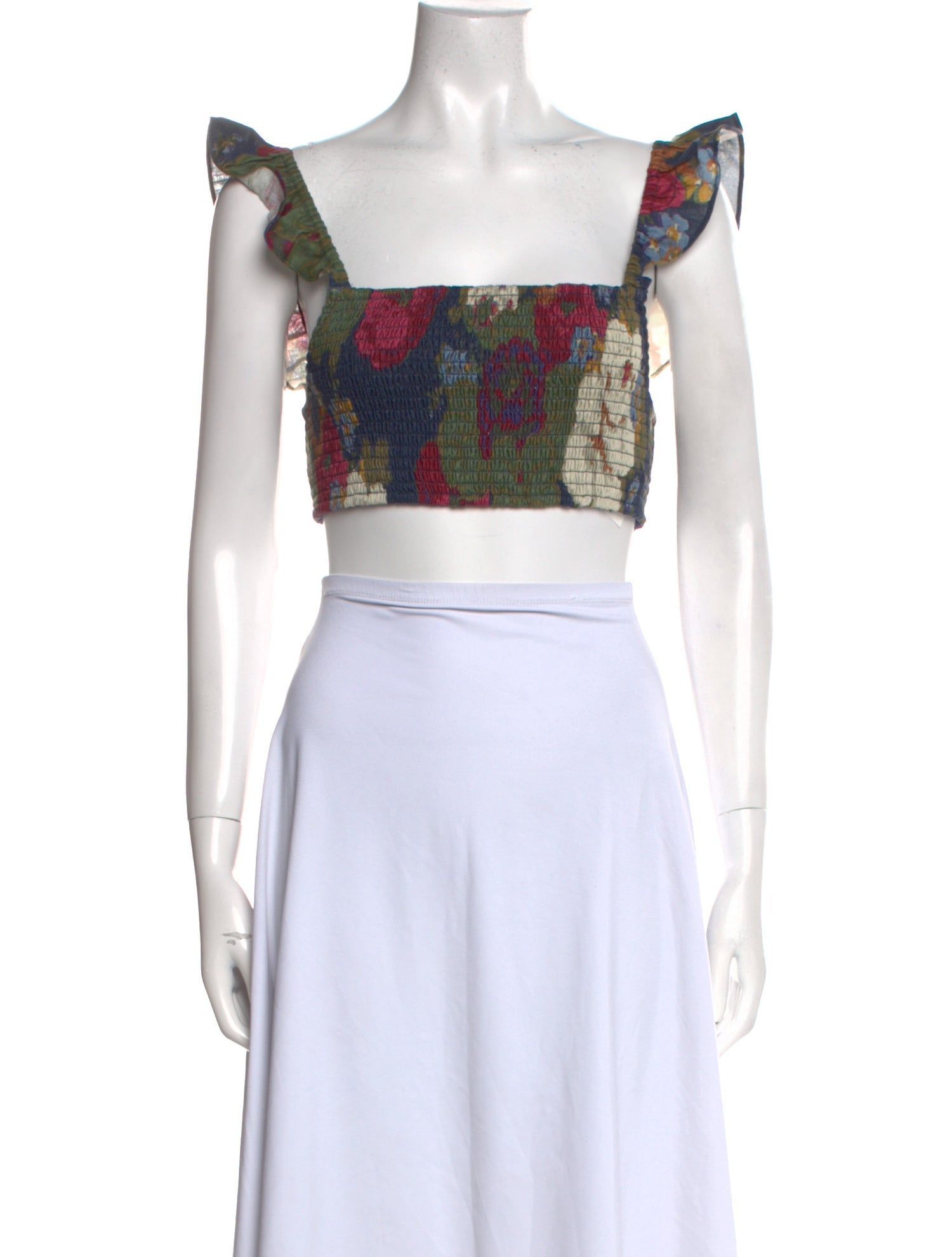 SIR. Linen Printed Crop Top