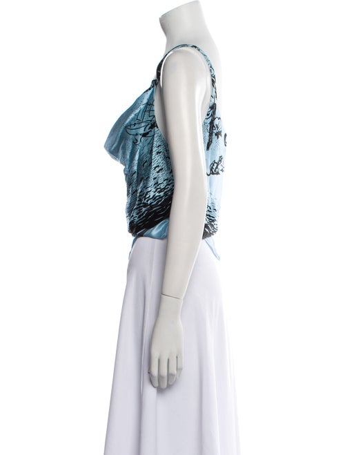 SIR. Silk Printed Crop Top