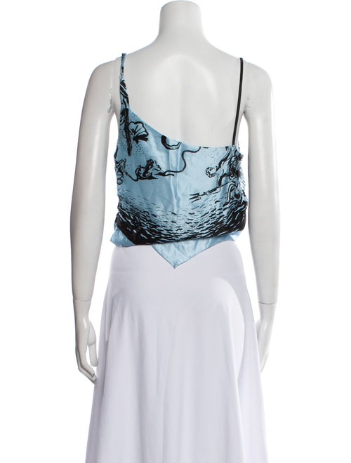 SIR. Silk Printed Crop Top