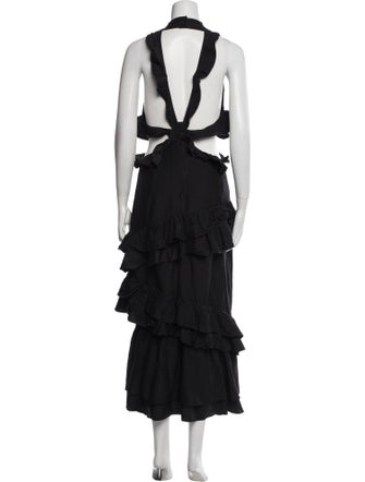 SIR. Mock Neck Long Dress