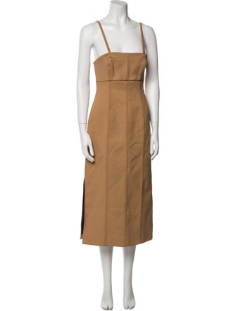 SIR. Square Neckline Midi Length Dress